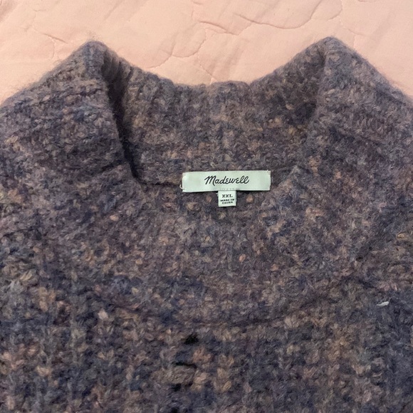 Purple Madewell Mock Turtleneck Sweater XXL - Picture 3 of 3